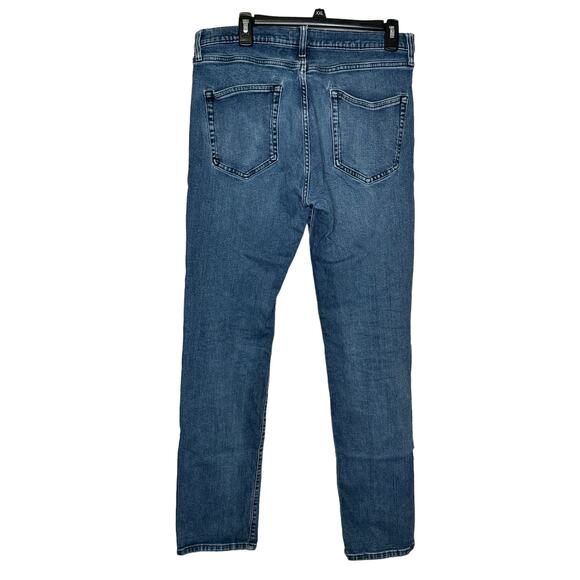 Good Threads Men's Jeans Straight Mid-Rise 5-Pocket‎ Medium Wash Denim Blue 33 - Picture 11 of 11